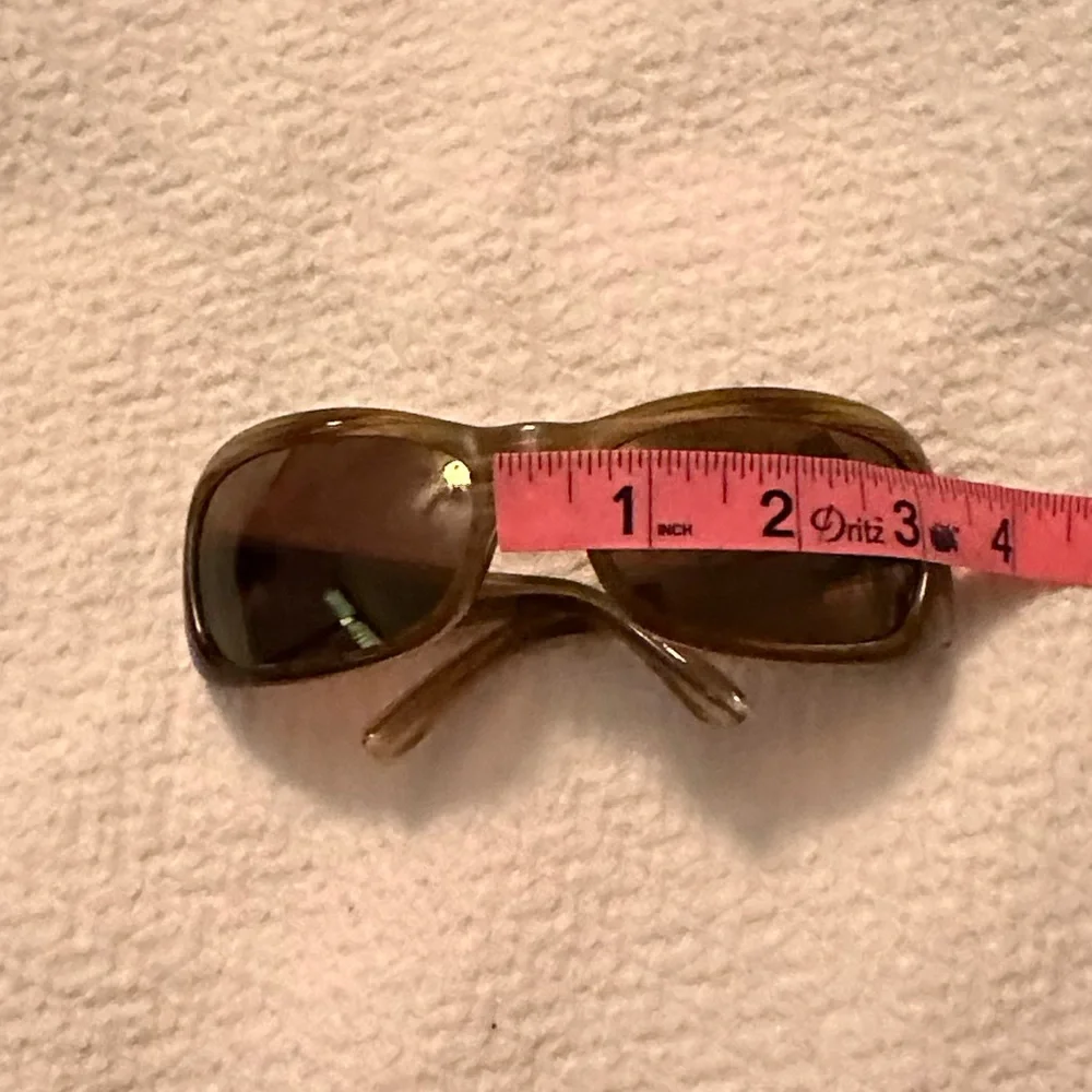 Maui Jim Polarized Sandstone Hibiscus Wrap MJ 134-22 Pre Loved AUTHENTIC